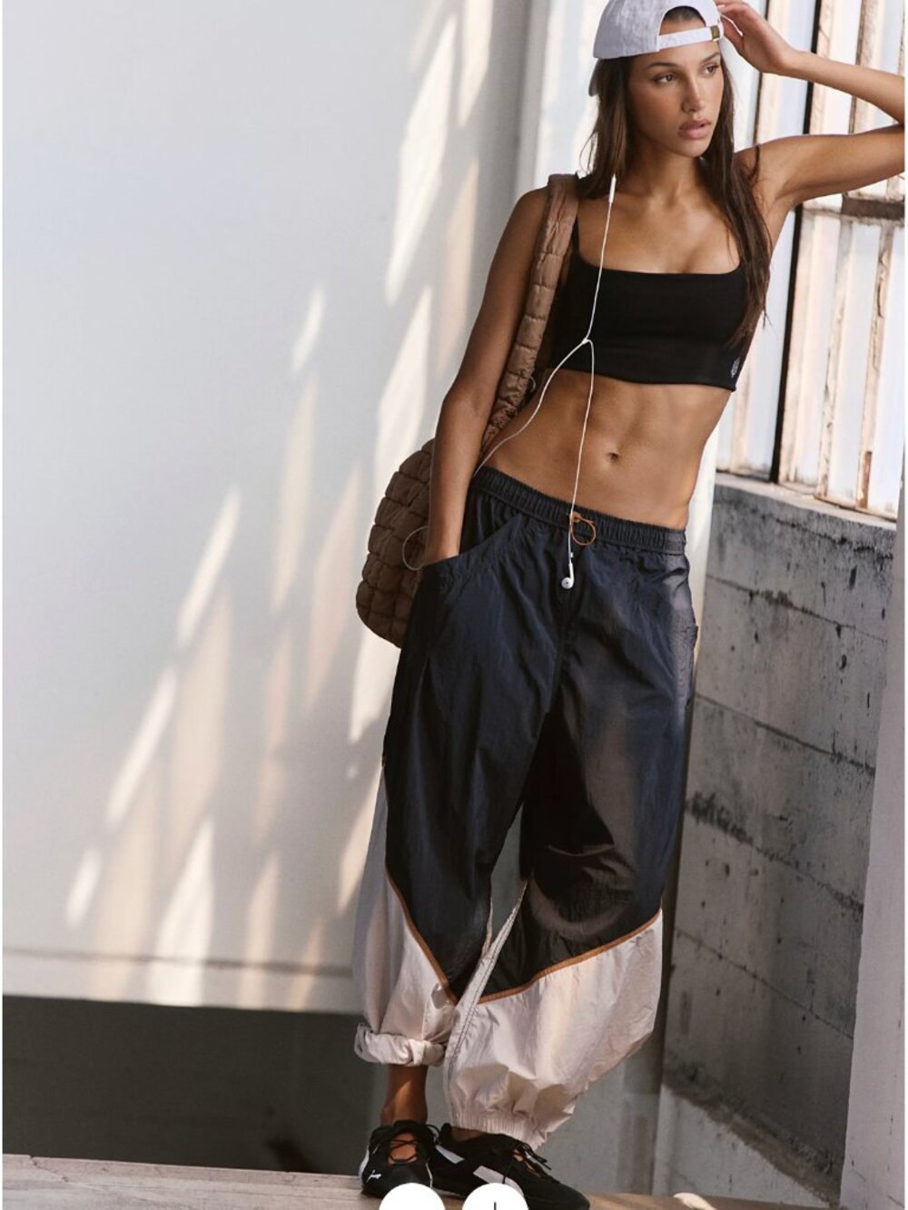 NWOT - Free People Movement - Freeflow Pants - Black Combo - Size M